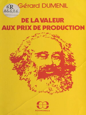 cover image of De la valeur aux prix de production